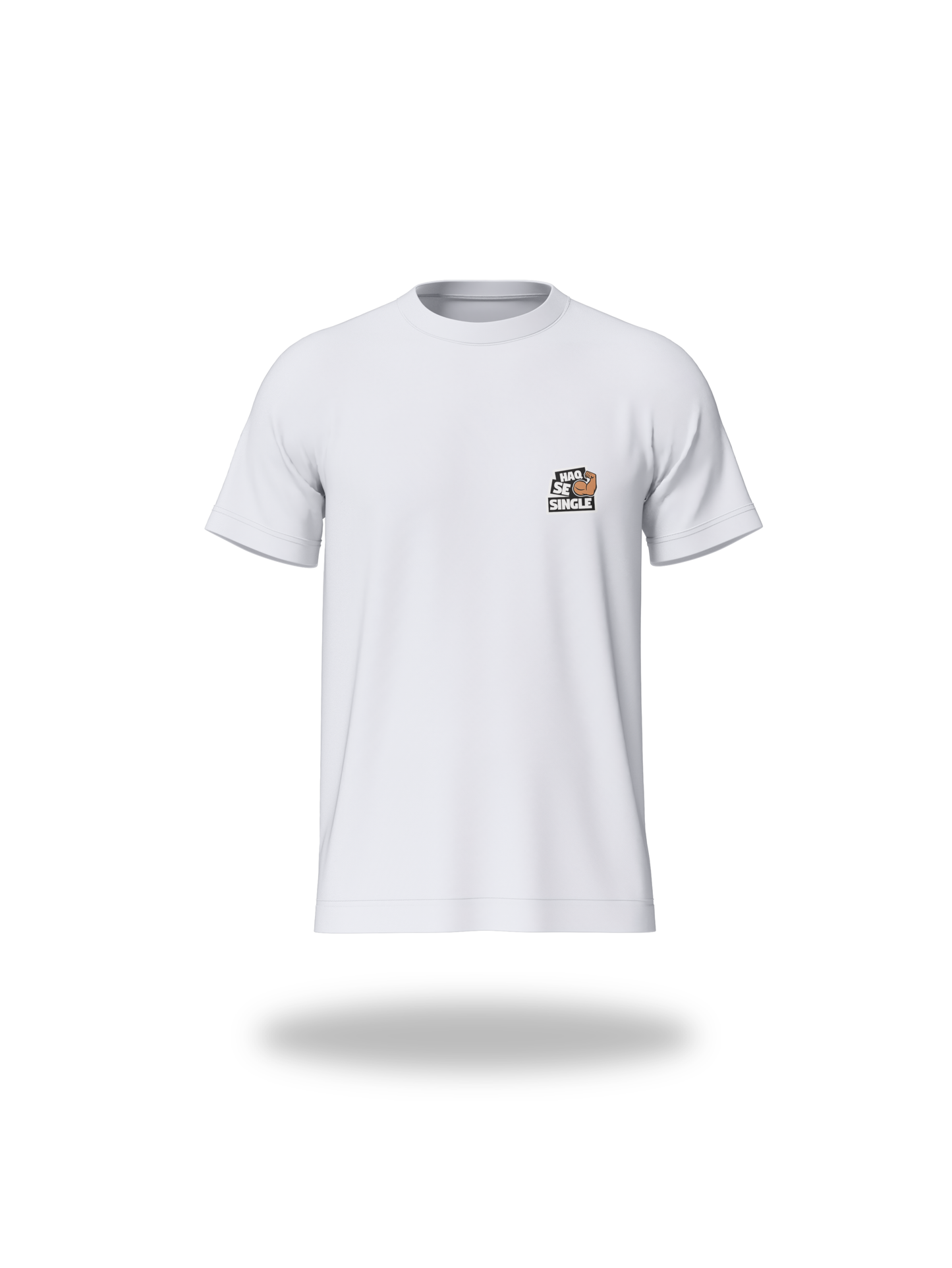 The Haq Se Single White Tee